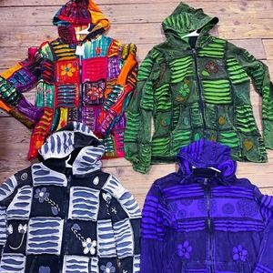 Beautiful boho patchwork razor cut